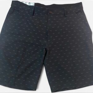 Greg Norman Collection Black Patterned Men's Shorts